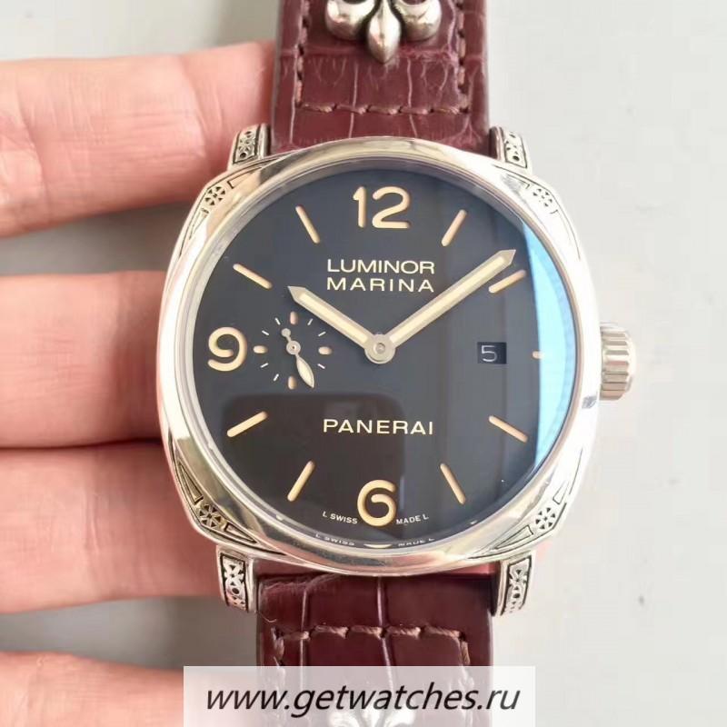 Fake Pa*e*a1 Luminor Firenze 1950 3 Days PAM972 V9F SS Black Dial P3000