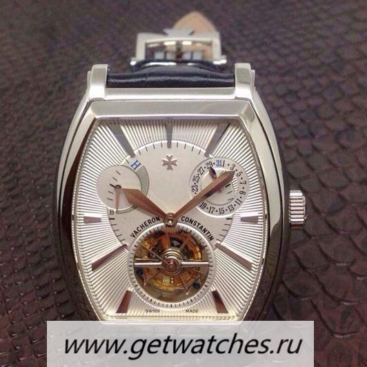 Perfect Replica Vacheron C0nstan1n Malte Tourbillon SS White Dial Tourbillon