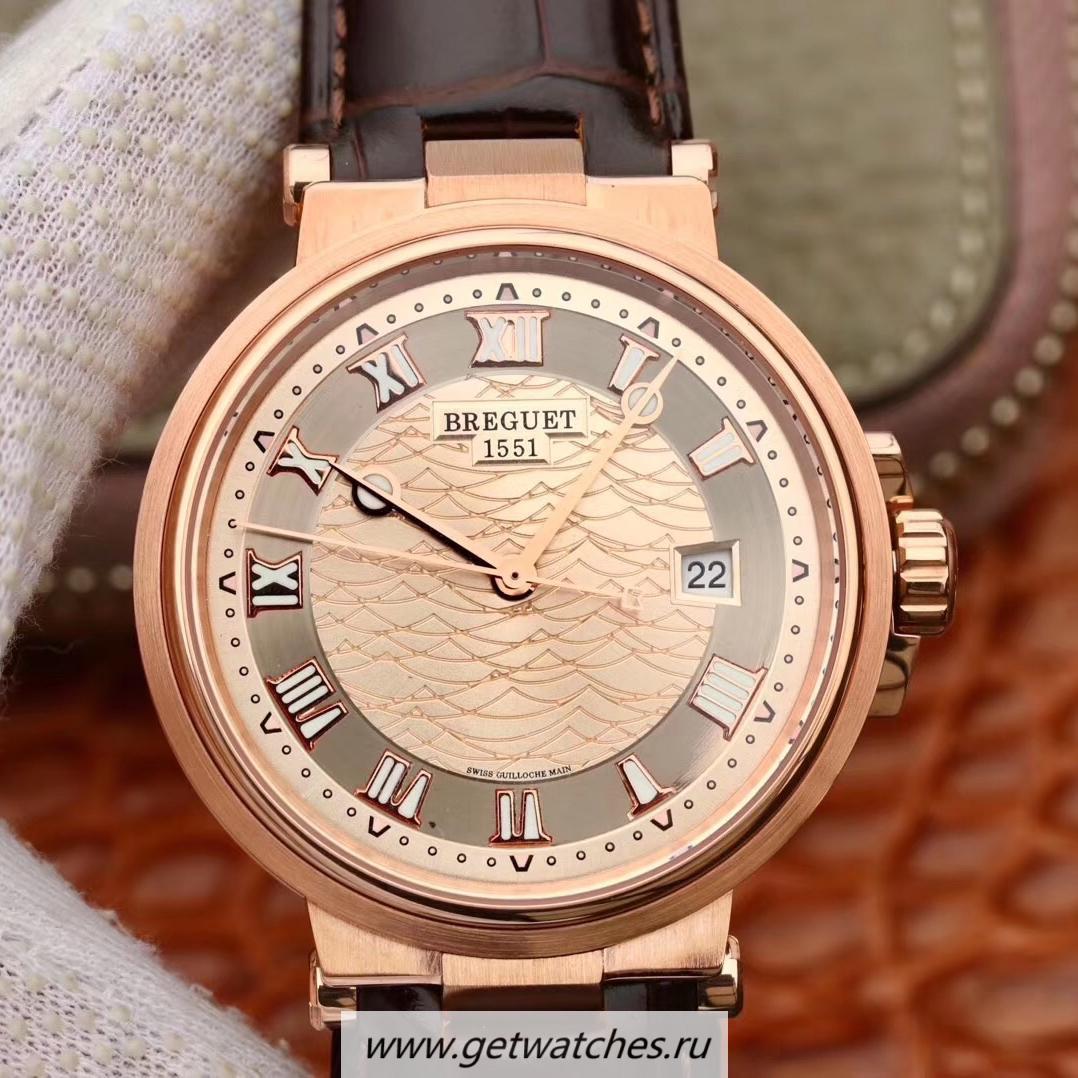 Best Price Breguet Marine 5517BR/12/9ZU V9F Rose Gold Rose Gold Dial 777A