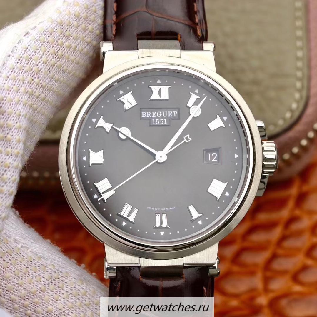 Copy Breguet Marine 5517TI/G2/9ZU V9F SS Anthracite Dial 777A
