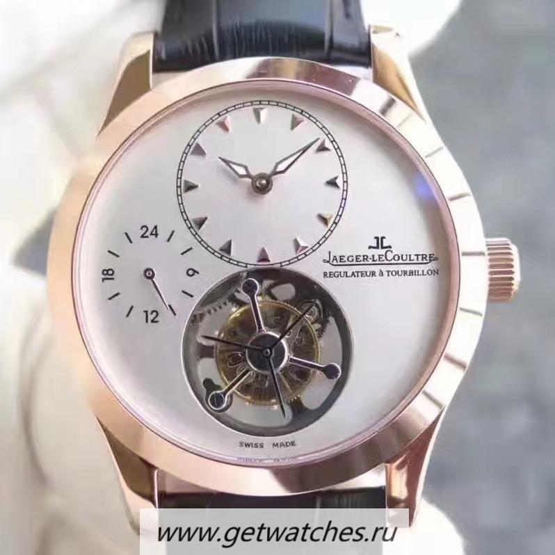 Replica Jaeger-LeCoultre Master Grande Tradition Tourbillon BMF Rose Gold Silver Dial Tourbillon