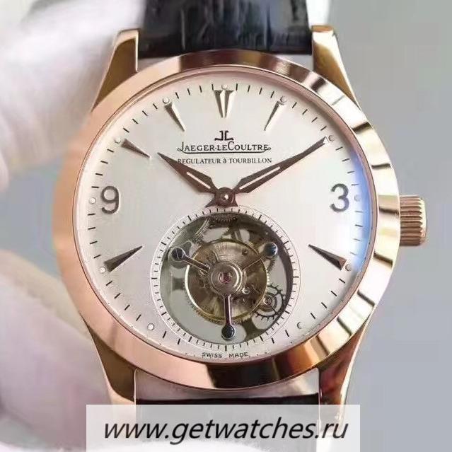 NEW Replica Jaeger-LeCoultre Master Grande Tradition Tourbillon BMF Rose Gold White Dial Tourbillon