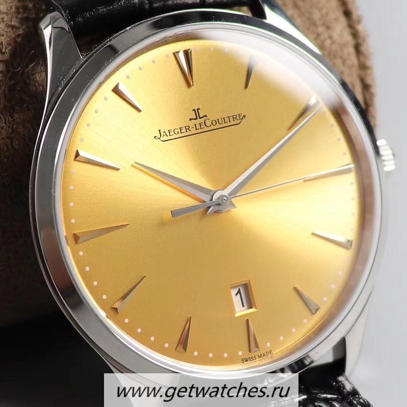 Copy Jaeger-LeCoultre Master Ultra Thin Date 1288420 FKF SS Champagne Dial JLC 899/1