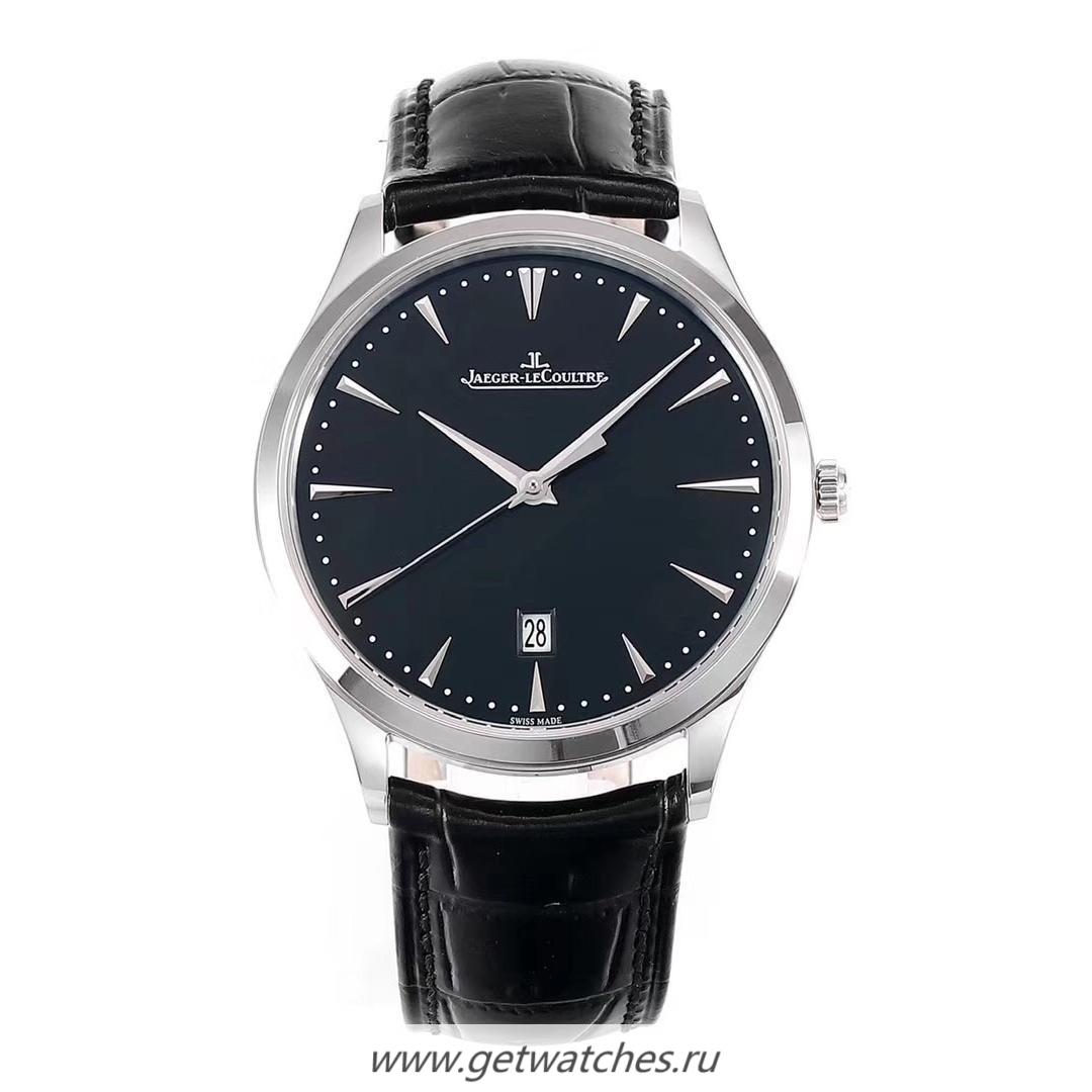 Best Price Jaeger-LeCoultre Master Ultra Thin Date 1288420 ZF SS Black Dial JLC 899/1