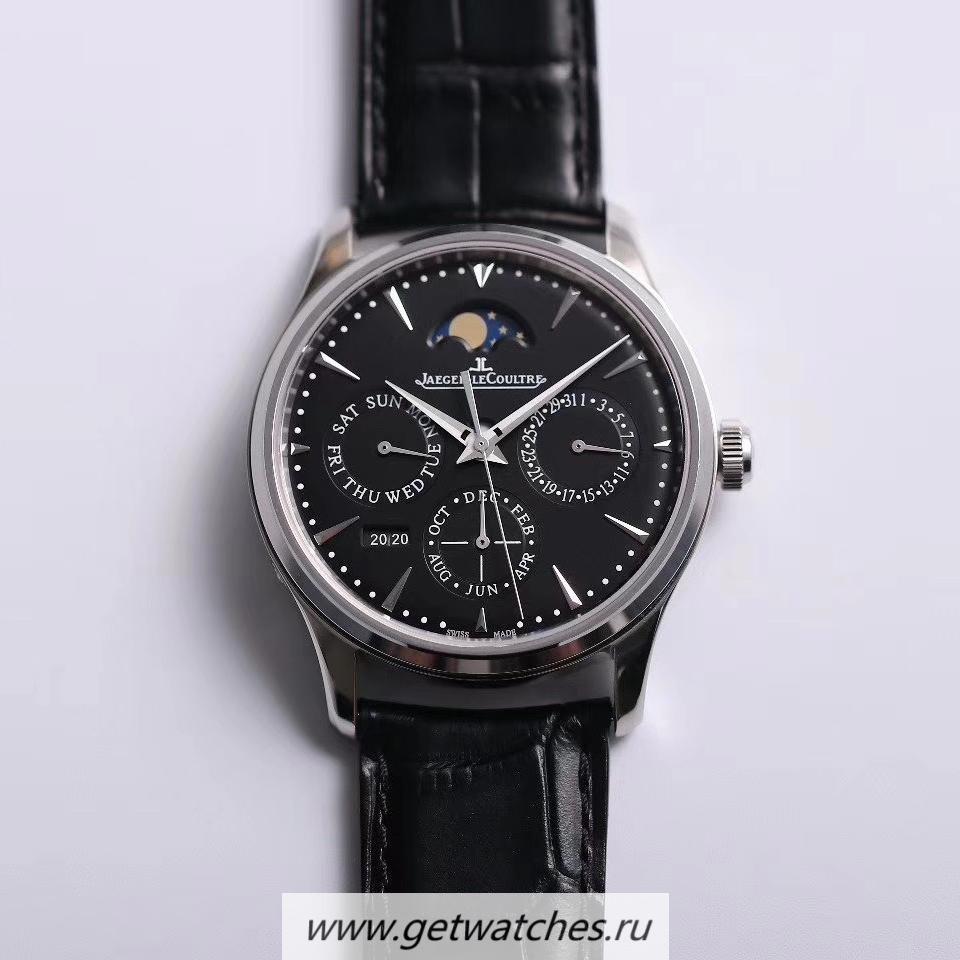 Best Price Jaeger-LeCoultre Master Ultra Thin Perpetual Calendar V9F SS Black Dial JLC 868