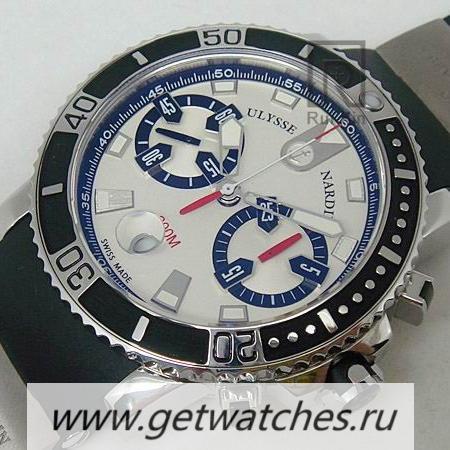 Replica Ulysse Nardin Maxi Marine Diver Chrono SS White Dial 7750