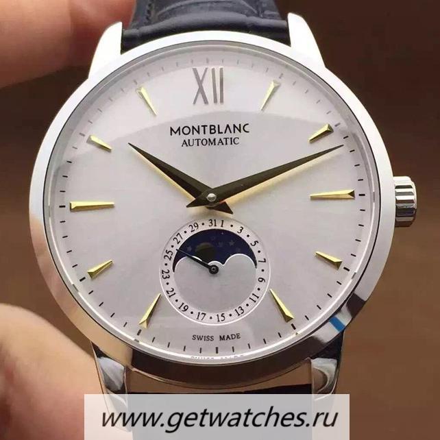 Best Price Montblanc Meisterstuck Heritage Moonphase SS Yellow Gold Markers White Dial 2914