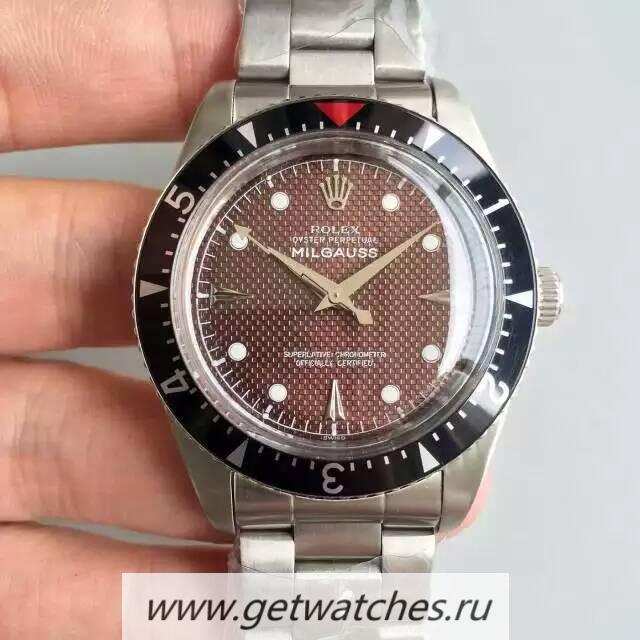 NEW Replica R01ex Milgauss 6541 50TH Anniversary LF SS Brown Dial 2836