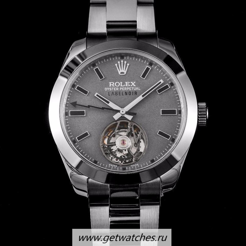 Replica R01ex Milgauss Label Noir Tourbillon JBF SS Grey Dial Tourbillon