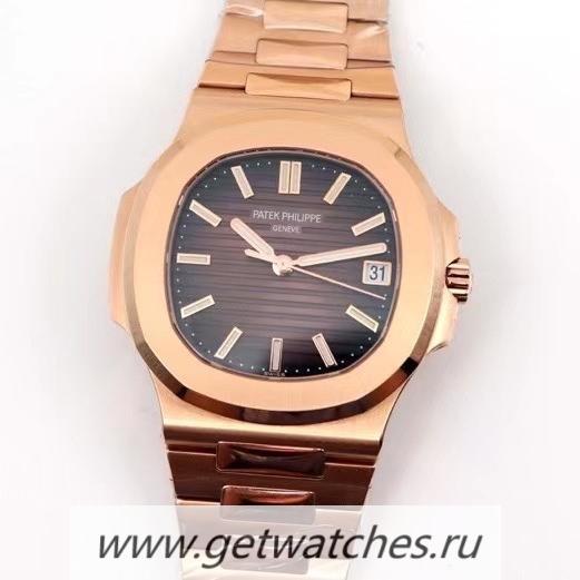 Copy Pat*k Phi1i*pe Nautilus 5711/1R GRF V2 Rose Gold Brown Dial 324 SC