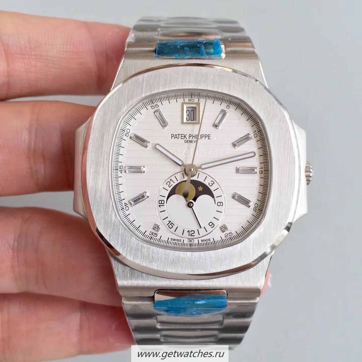 High Quality Pat*k Phi1i*pe Nautilus 5726/1A-010 Noob Factory SS White Dial 324 S QA LU 24H/303