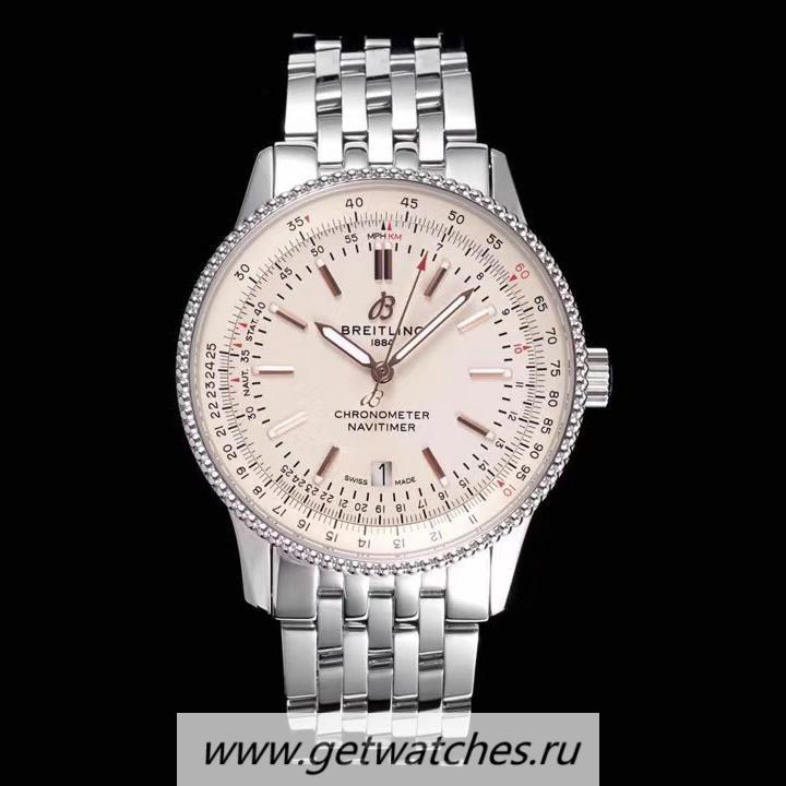 Replica Breitling Navitimer Automatic 41mm TF SS White Dial 2824