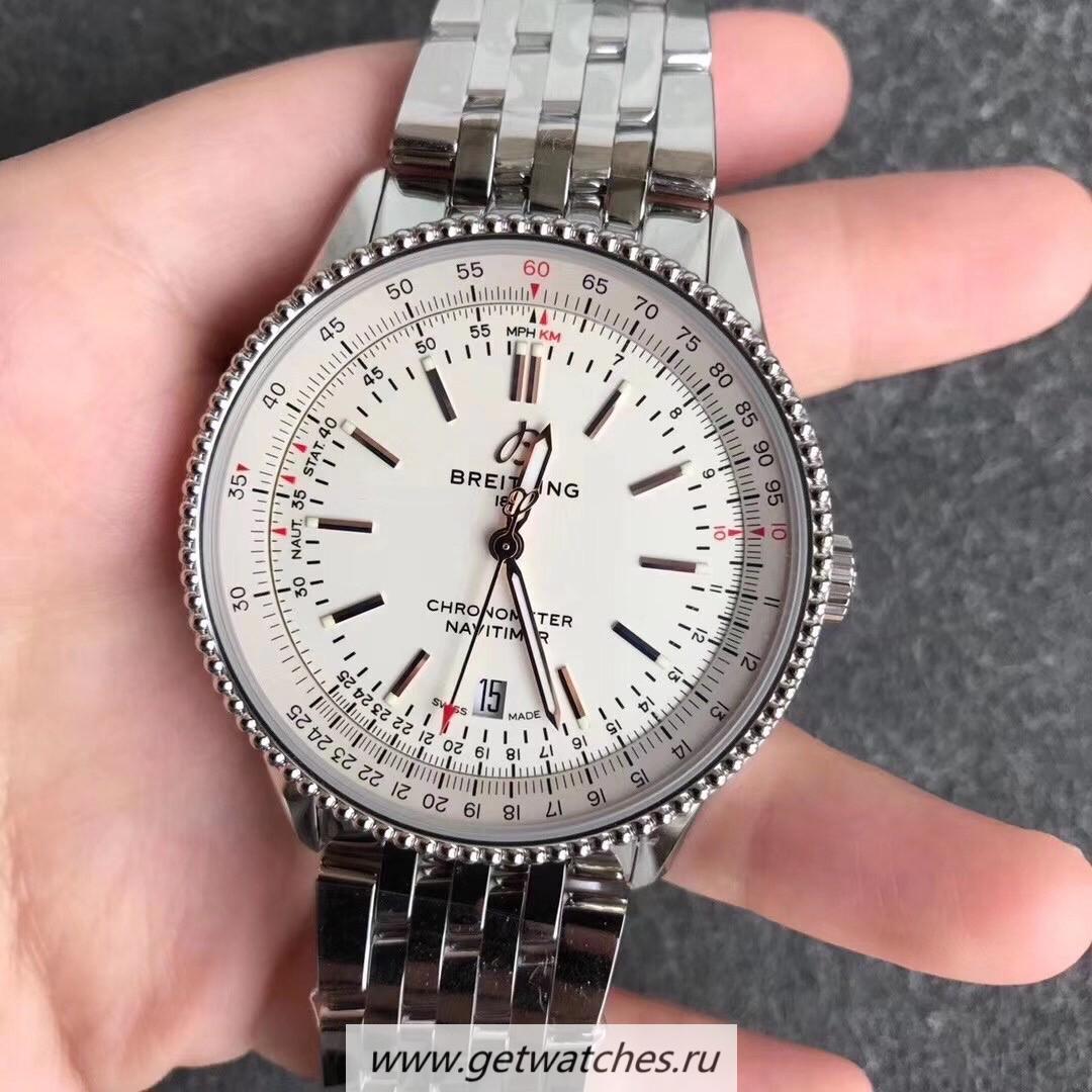Fake Breitling Navitimer Automatic 41mm V7F SS White Dial 2824