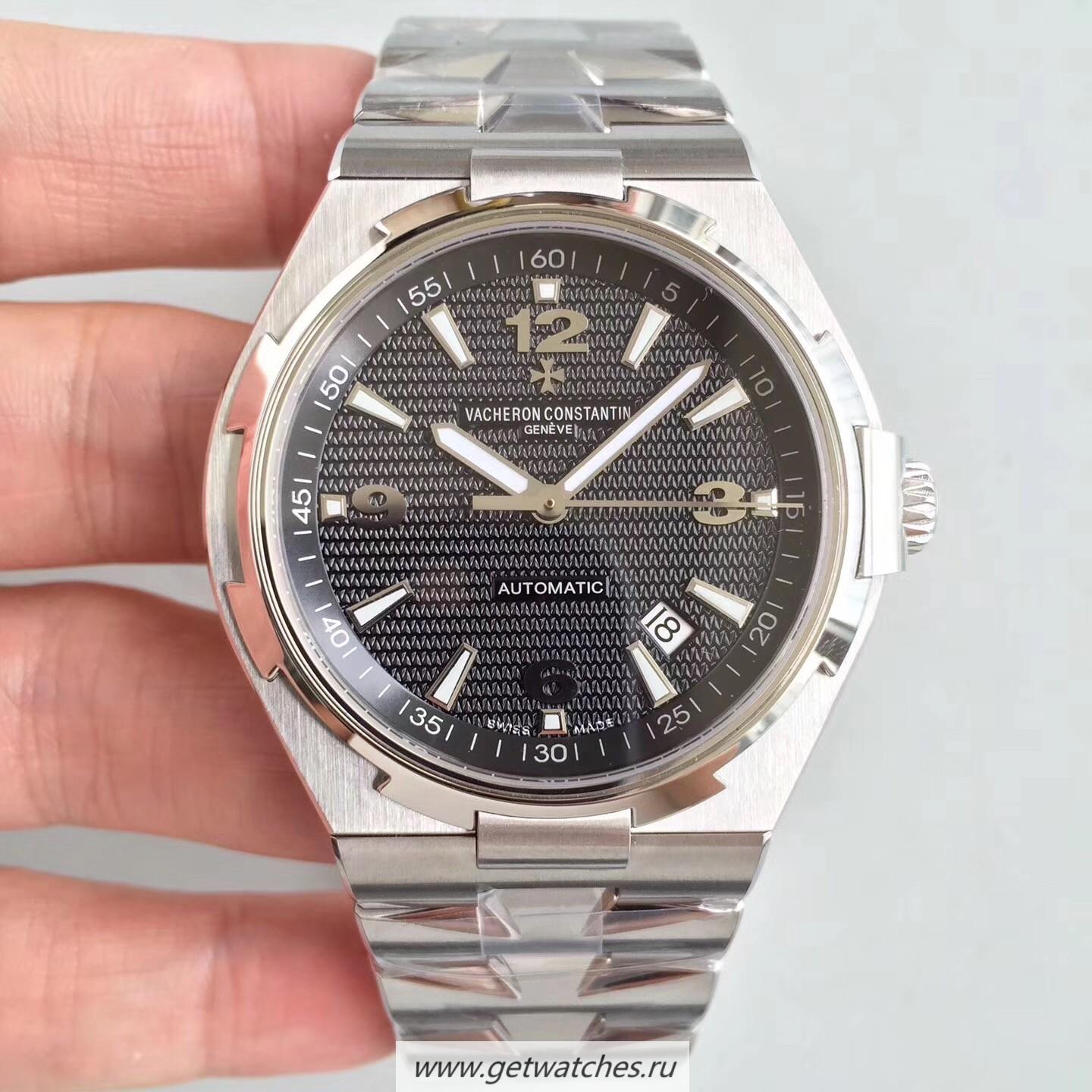 Perfect Replica Vacheron C0nstan1n Overseas 47040 JJF SS Black Dial M9015