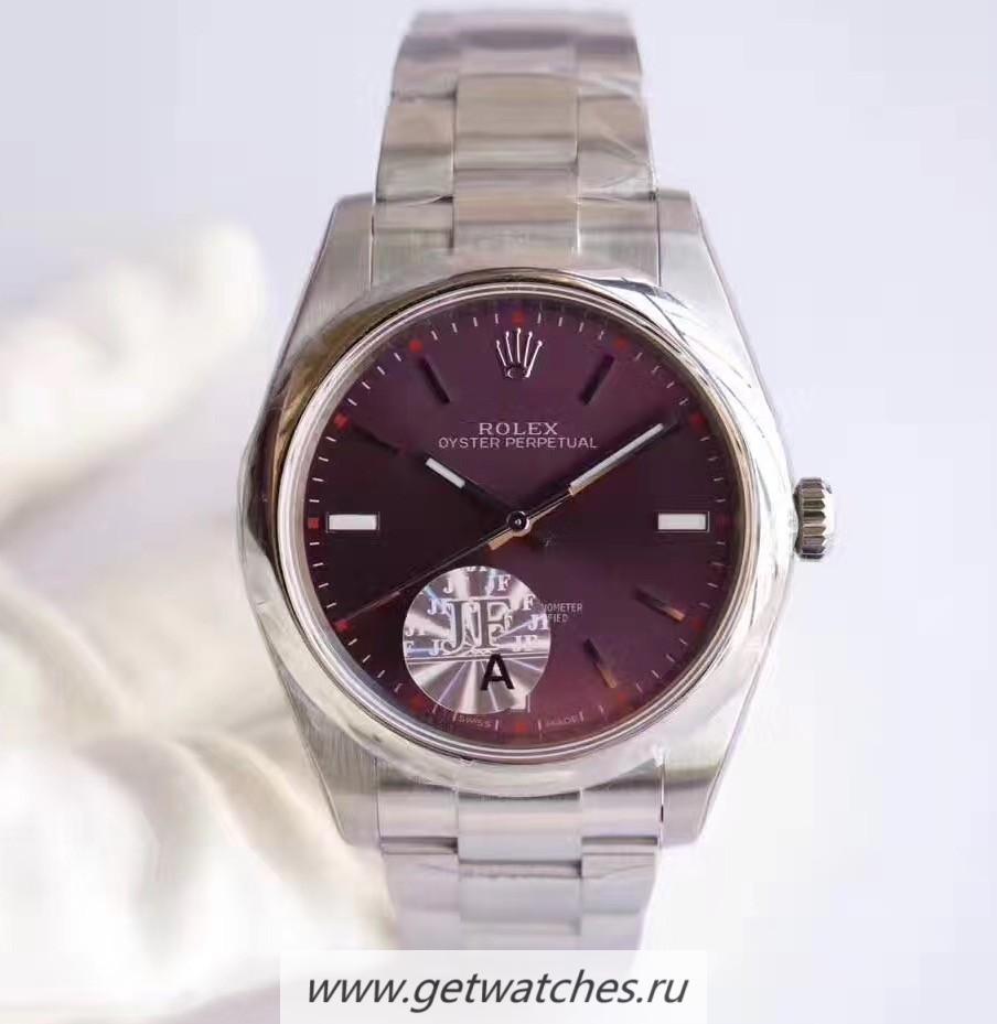 NEW Replica R01ex Oyster Perpetual 39 114300 JF SS Red Dial 3132