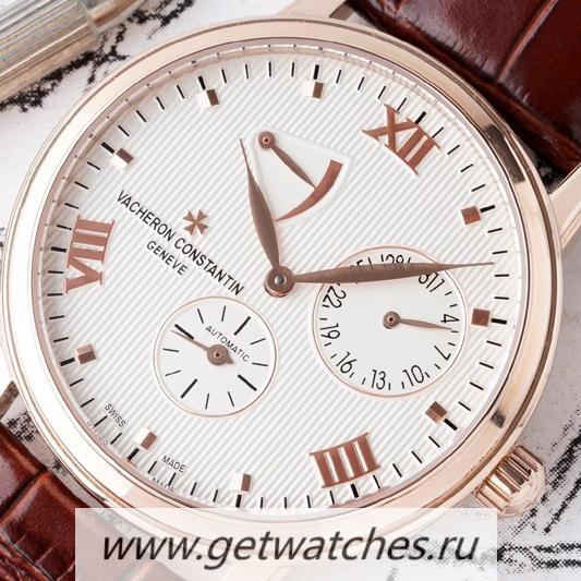 Best Price Vacheron C0nstan1n Patrimony Power Reserve TWAF Rose Gold White Dial 23J