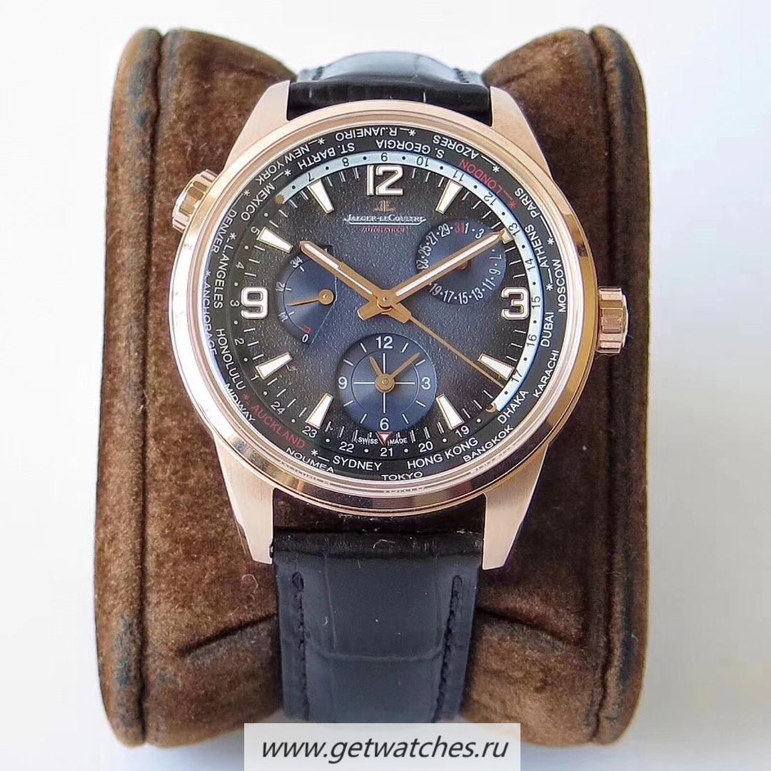 Copy Jaeger-LeCoultre Polaris Geographic ZF Rose Gold Blue Dial 936