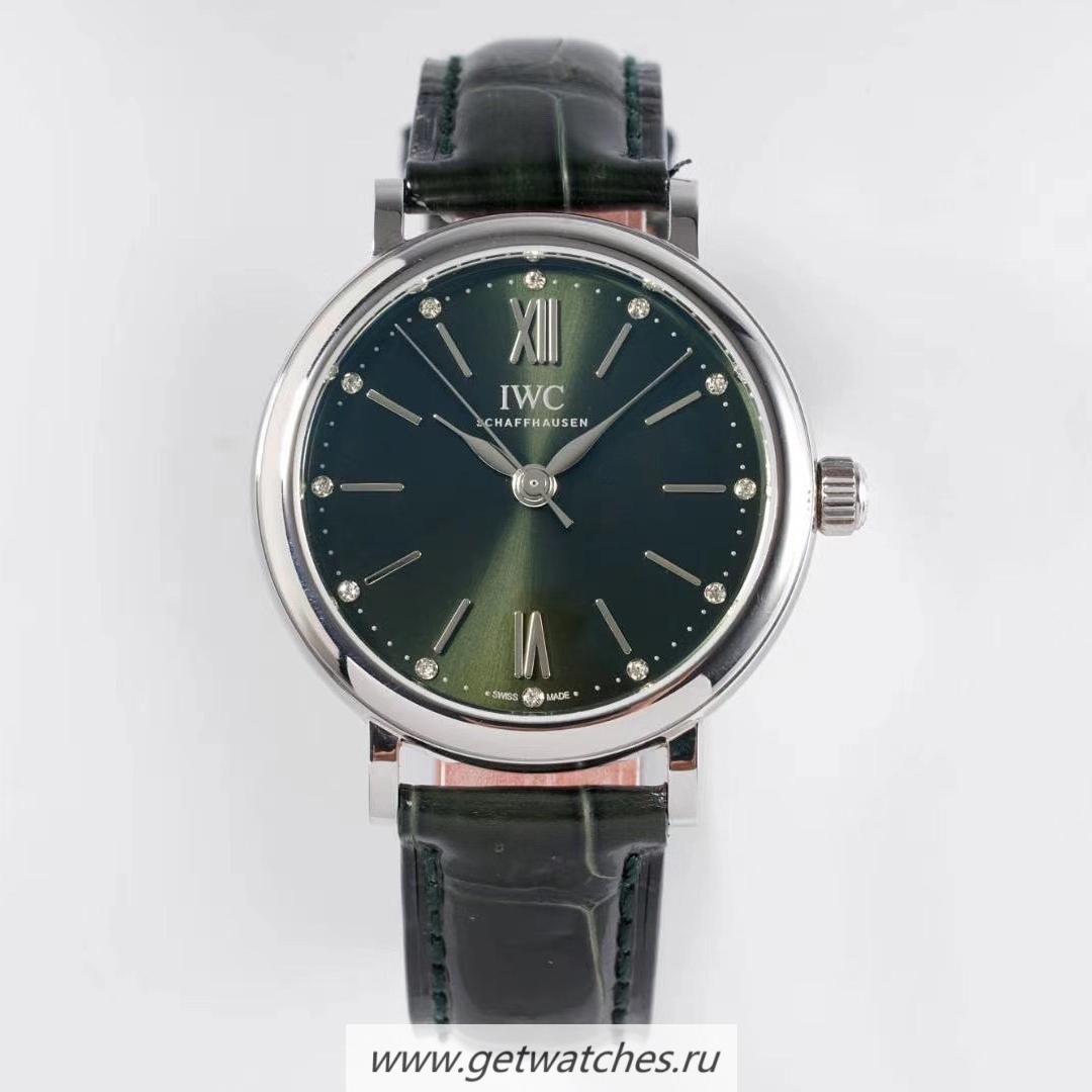 High Quality IWC Portofino Automatic 34mm TBF SS Green Dial M9015