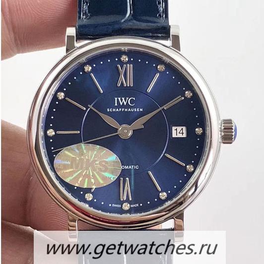 Copy IWC Portofino Automatic 37 IW458102 MKF SS Blue Dial M9015