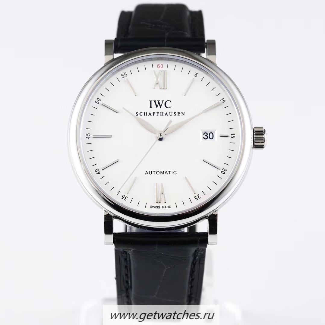 Shop IWC Portofino Automatic IW356501 AF SS White Dial 2892
