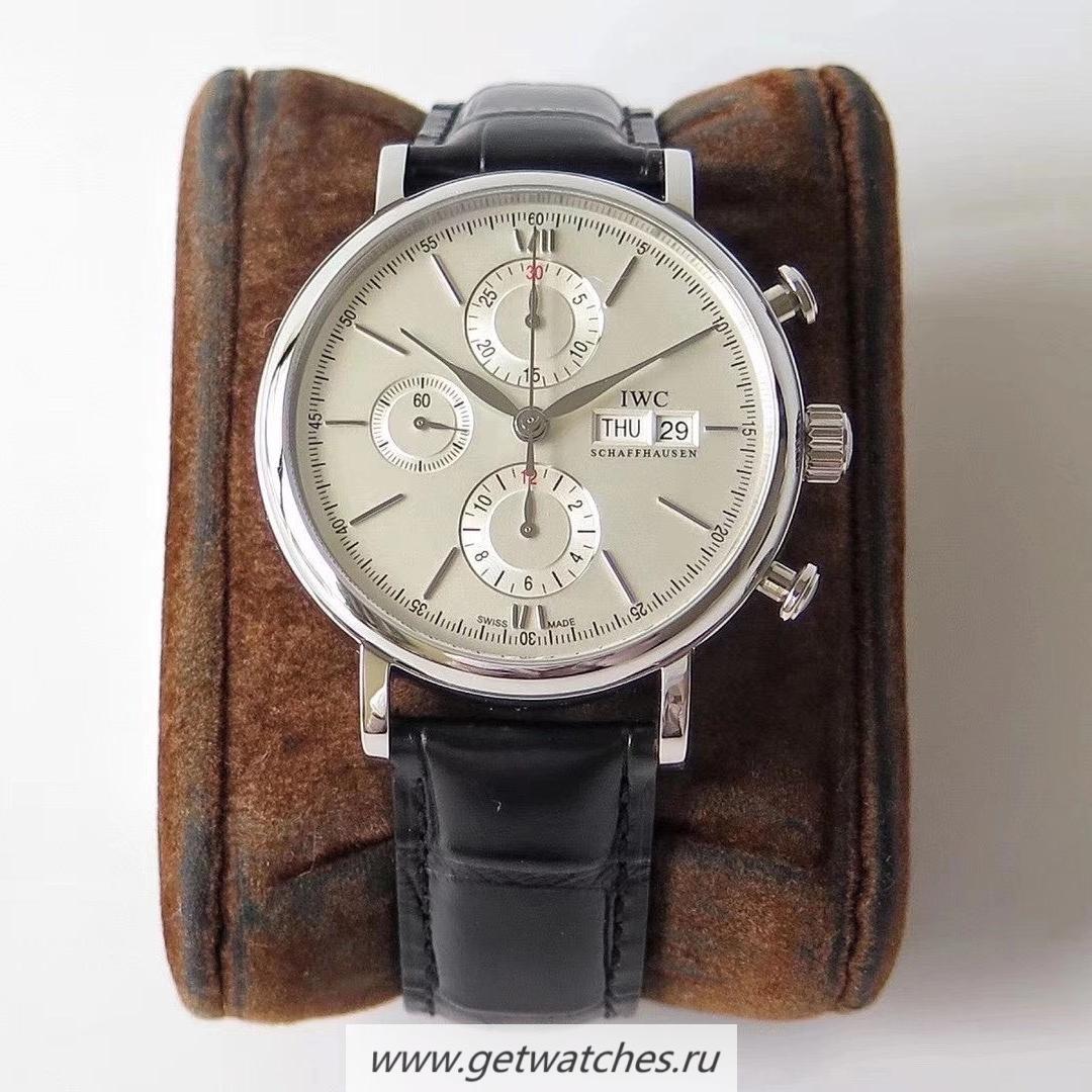 Copy IWC Portofino Chrono ZF SS Silver Dial 79320