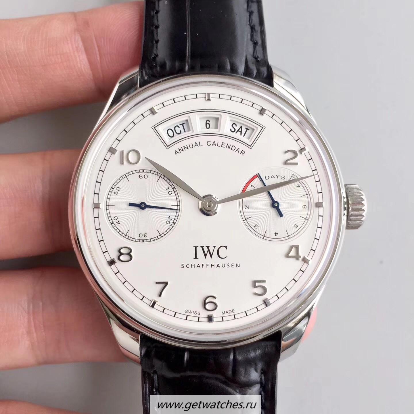 Replica IWC Portugieser Annual Calendar IW503501 YLF SS White Dial 52850