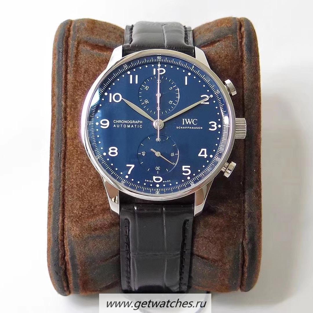 Fake IWC Portugieser Chrono Edition 150 Years IW371601 ZF SS Blue Dial 69355