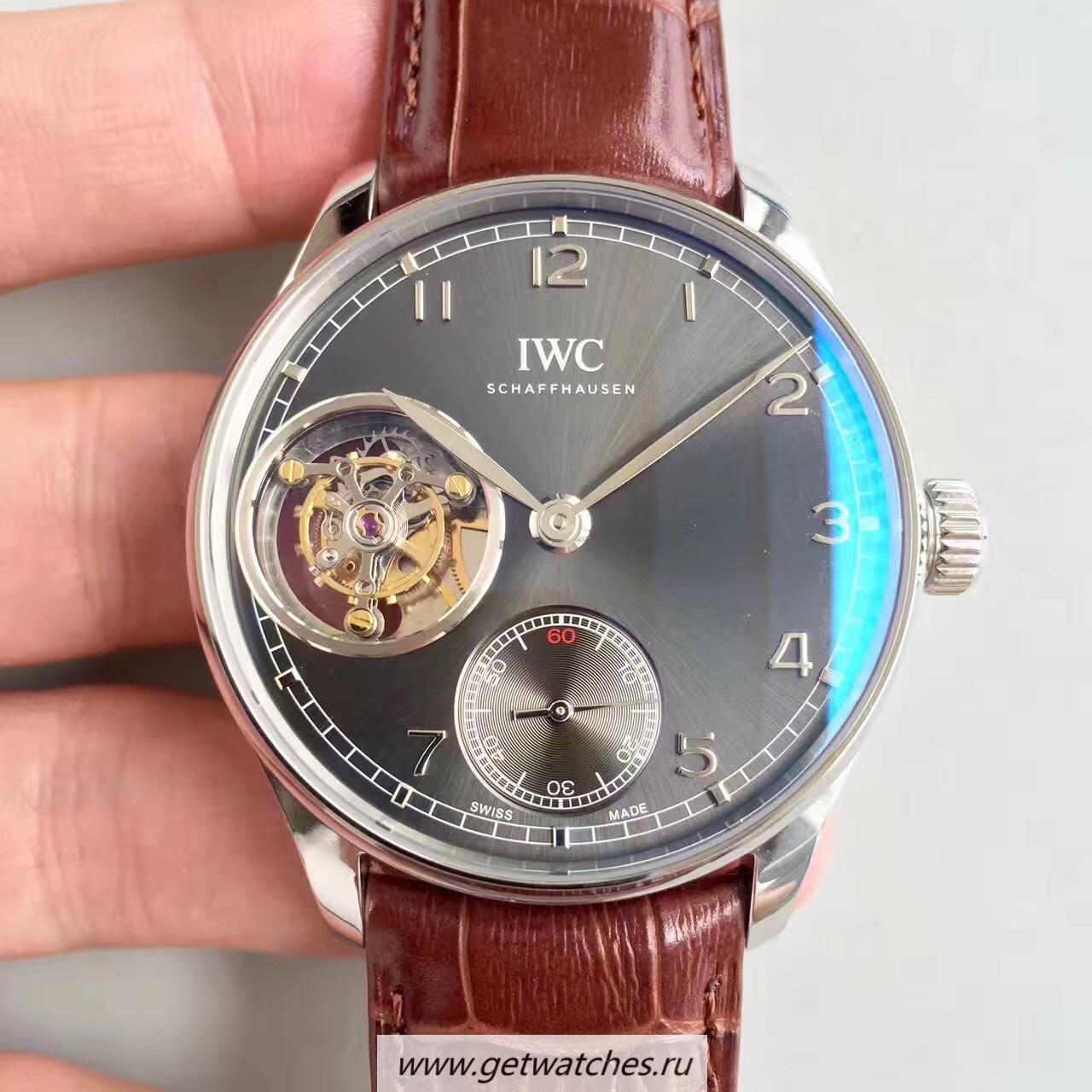Shop IWC Portugieser Tourbillon IW546301 AZF SS Anthracite Dial Caliber 65192