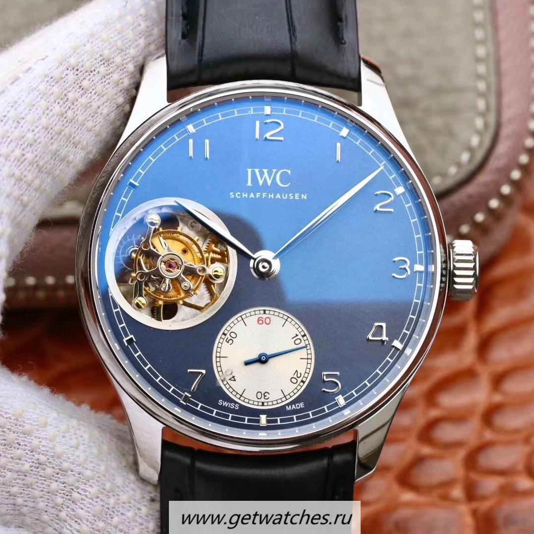 Shop IWC Portugieser Tourbillon IW546301 ZF SS Blue Dial Tourbillon