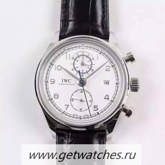 High Quality IWC Portuguese Chrono Classic IW390403 SS White Dial 89361