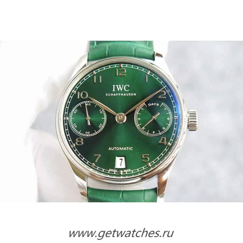 NEW Replica IWC Portuguese IW5007 YLF V4 SS Green Dial 52010