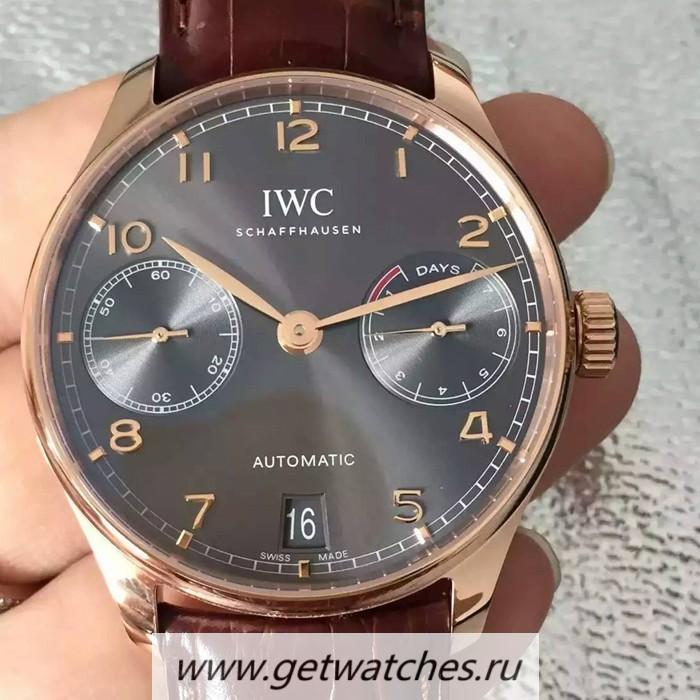 Replica IWC Portuguese IW500702 Rose Gold Gray Dial 52010