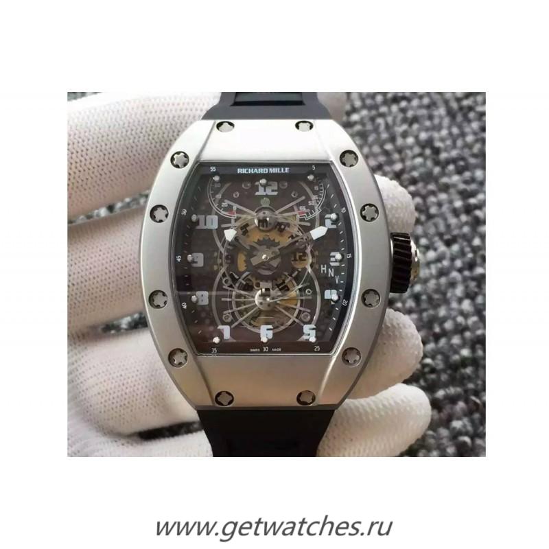 High Quality Richard Mille RM022 Aerodyne Dual Time Zone Titanium Skeleton Dial M9015