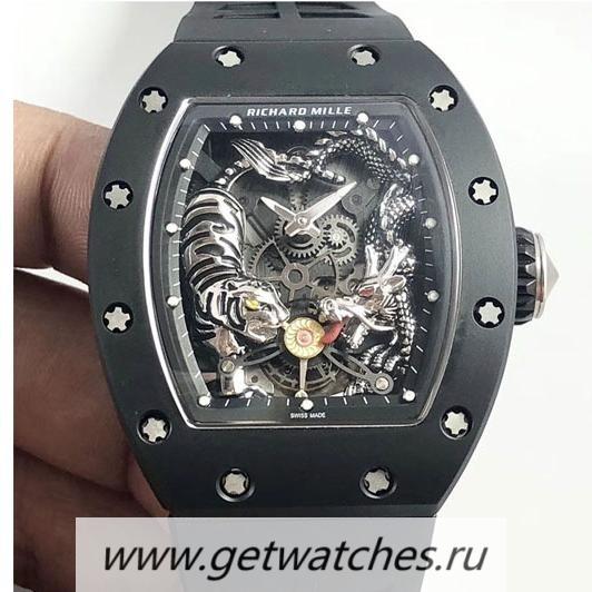Replica Richard Mille RM051-01 Tiger & Dragon KVF Ceramic Skeleton Dial M8215