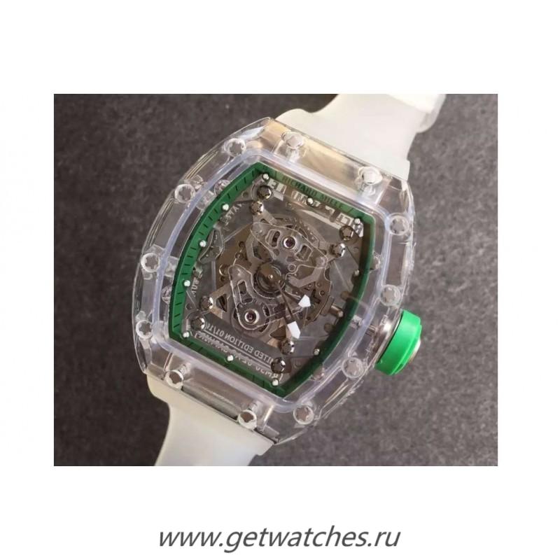 Best Price Richard Mille RM056-02 Shappire Green & Skeleton Dial M9015