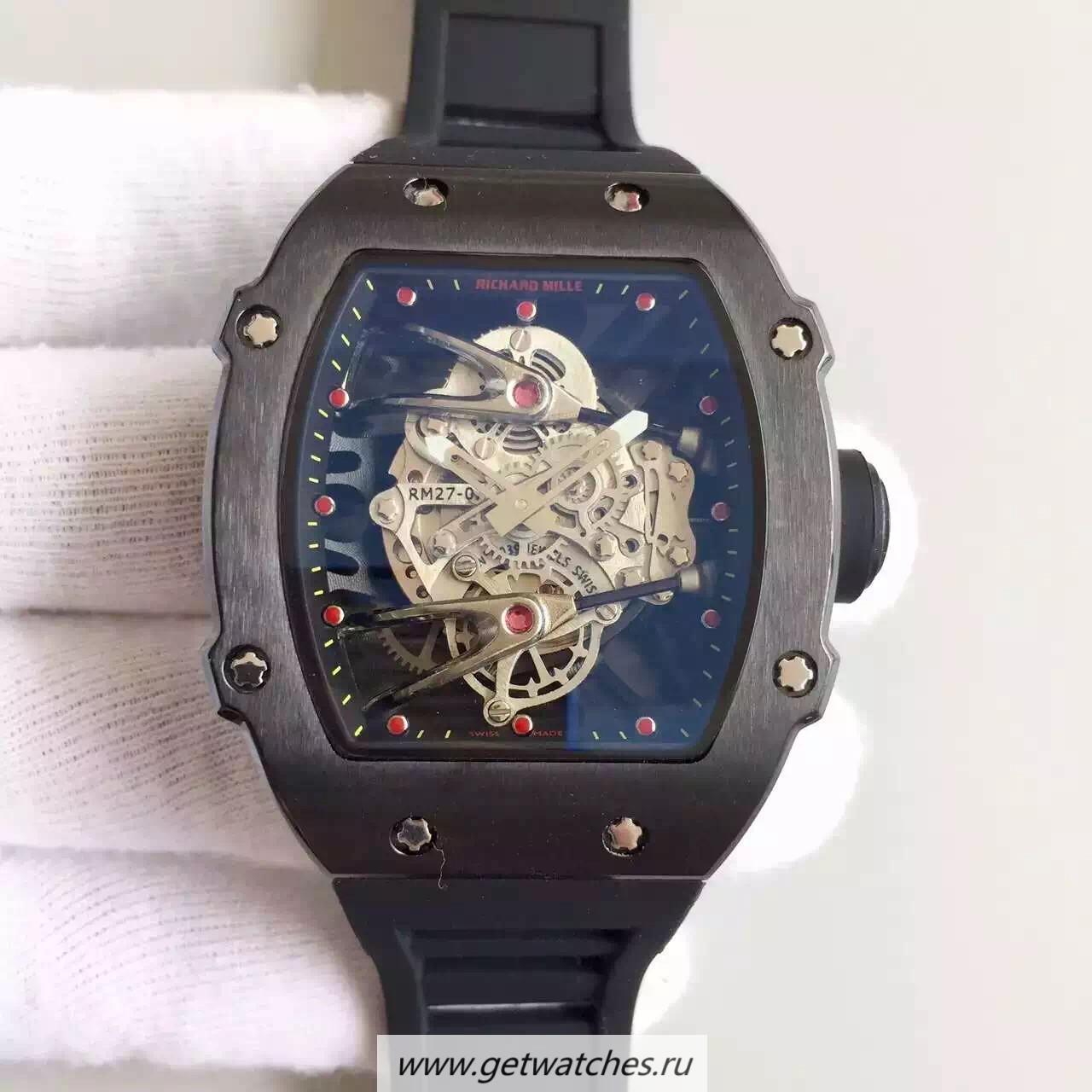 NEW Replica Richard Mille RM27-02 PVD Black & Skeleton Dial M9015