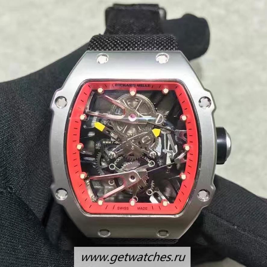 Replica Richard Mille RM27-02 SS Red & Skeleton Dial M9015