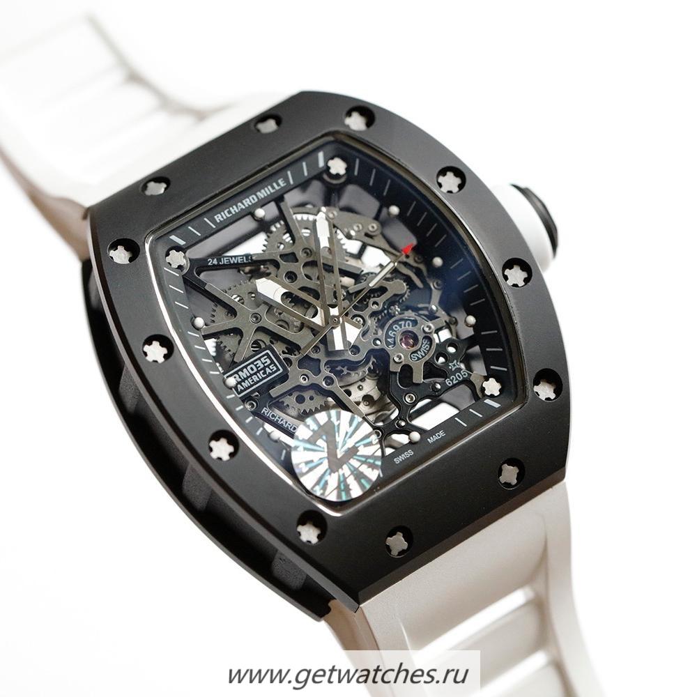 Perfect Replica Richard Mille RM35 Americas ZF Ceramic Black Dial NH05A