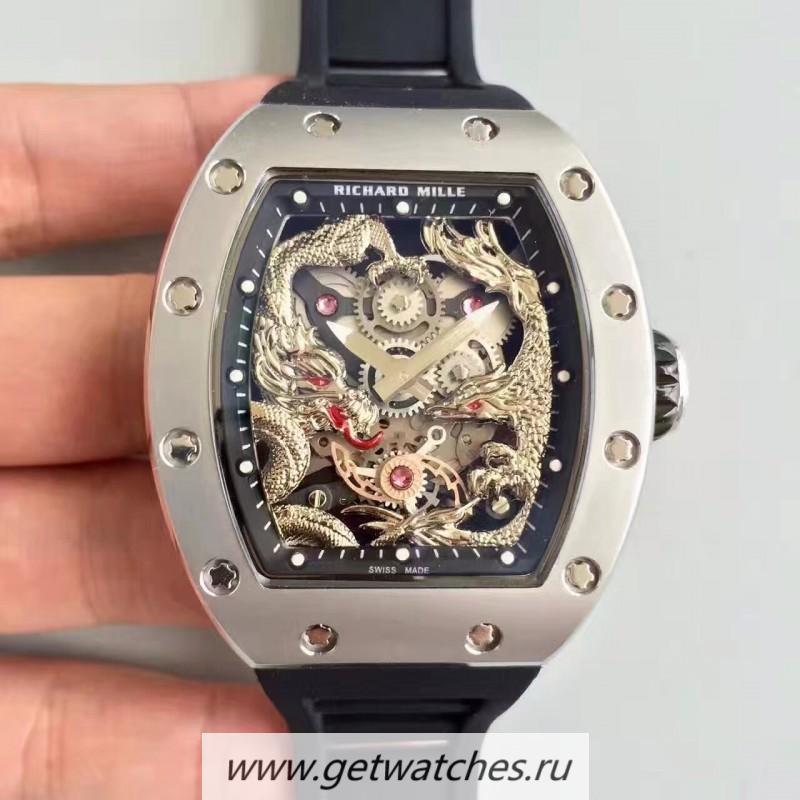 Perfect Replica Richard Mille RM57-01 Jackie Chan SS Silver Dial M9015