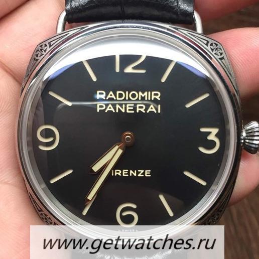 Replica Pa*e*a1 Radiomir Black Seal 8 Days PAM 609 SS Black Dial P5000