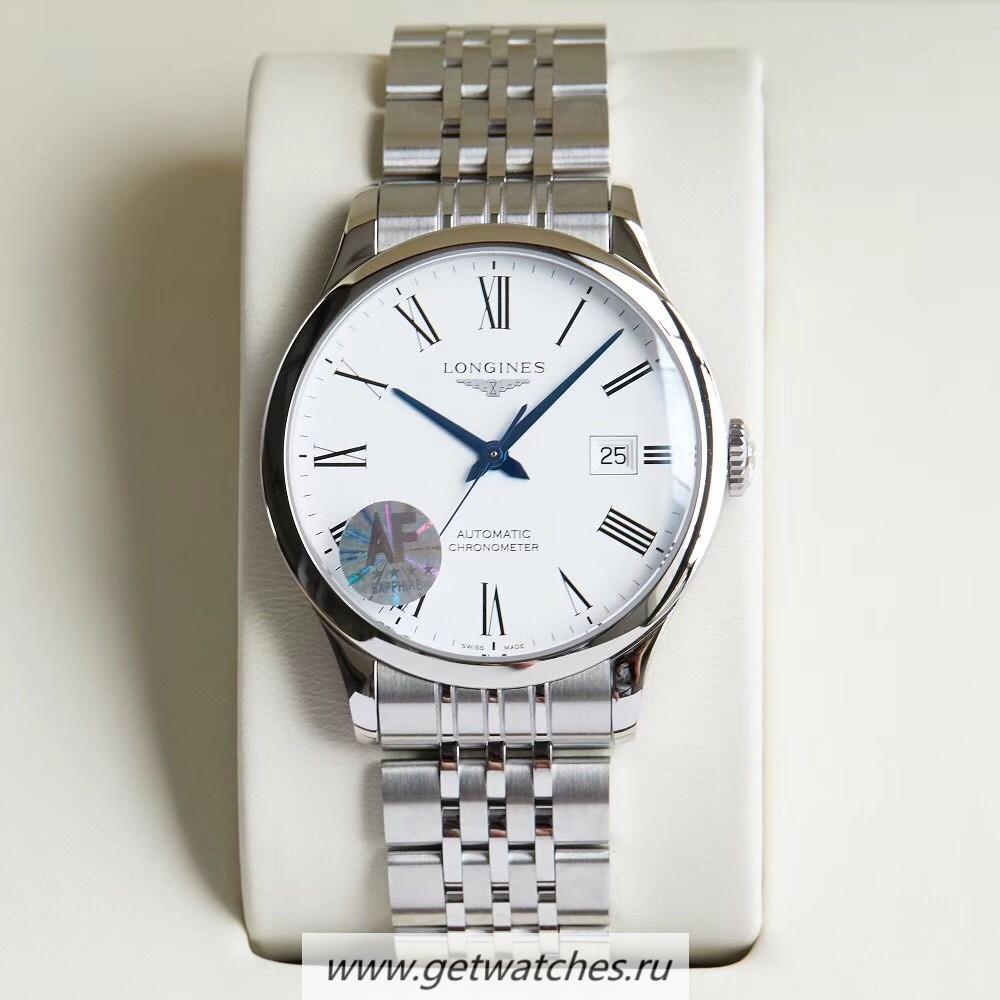 Best Price Longines Record L2.821.4.11.6 AF Stainless Stee White Dial L888.4