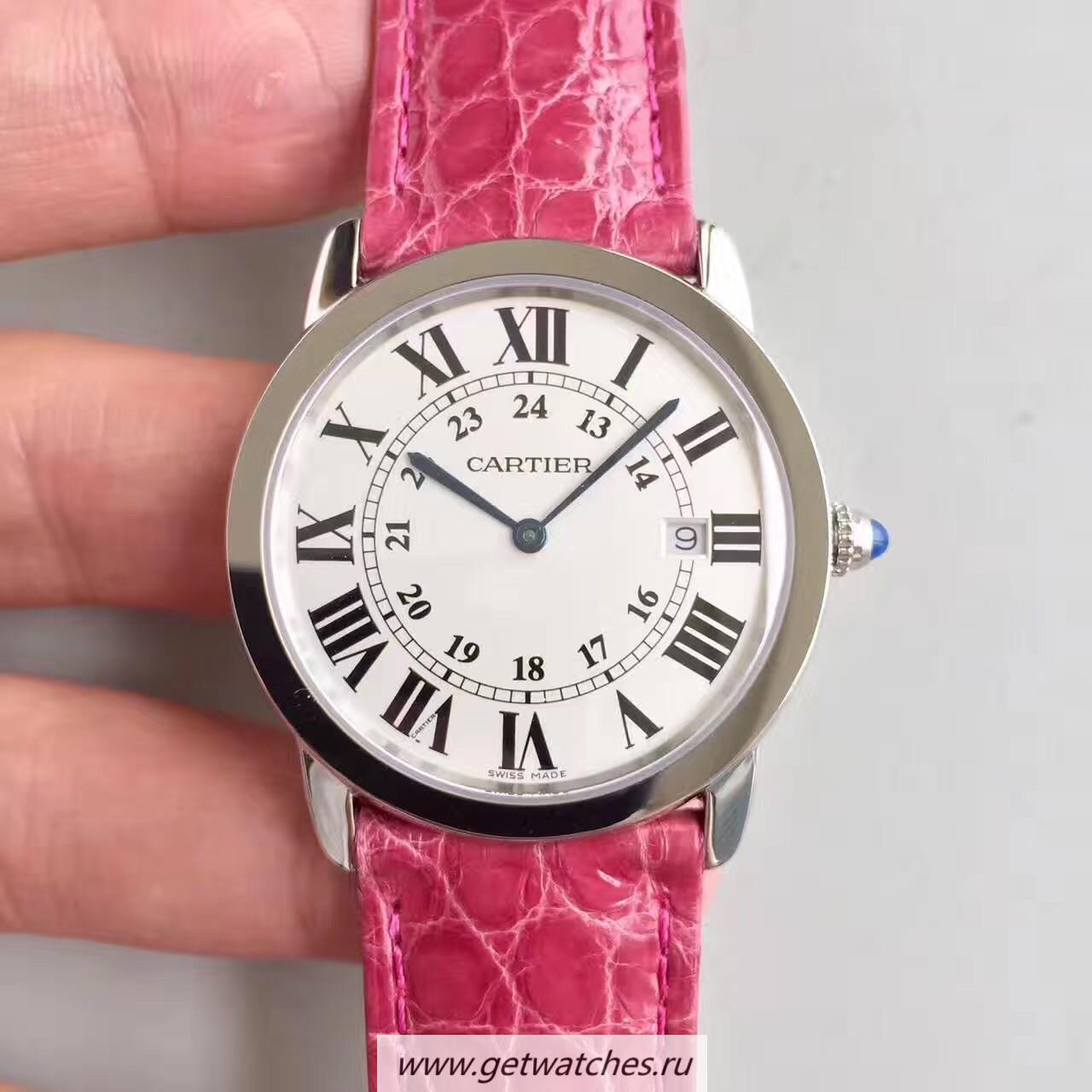 Copy Ca*t1er Ronde Solo Ladies W6700255 36mm K11F SS White Dial Quartz