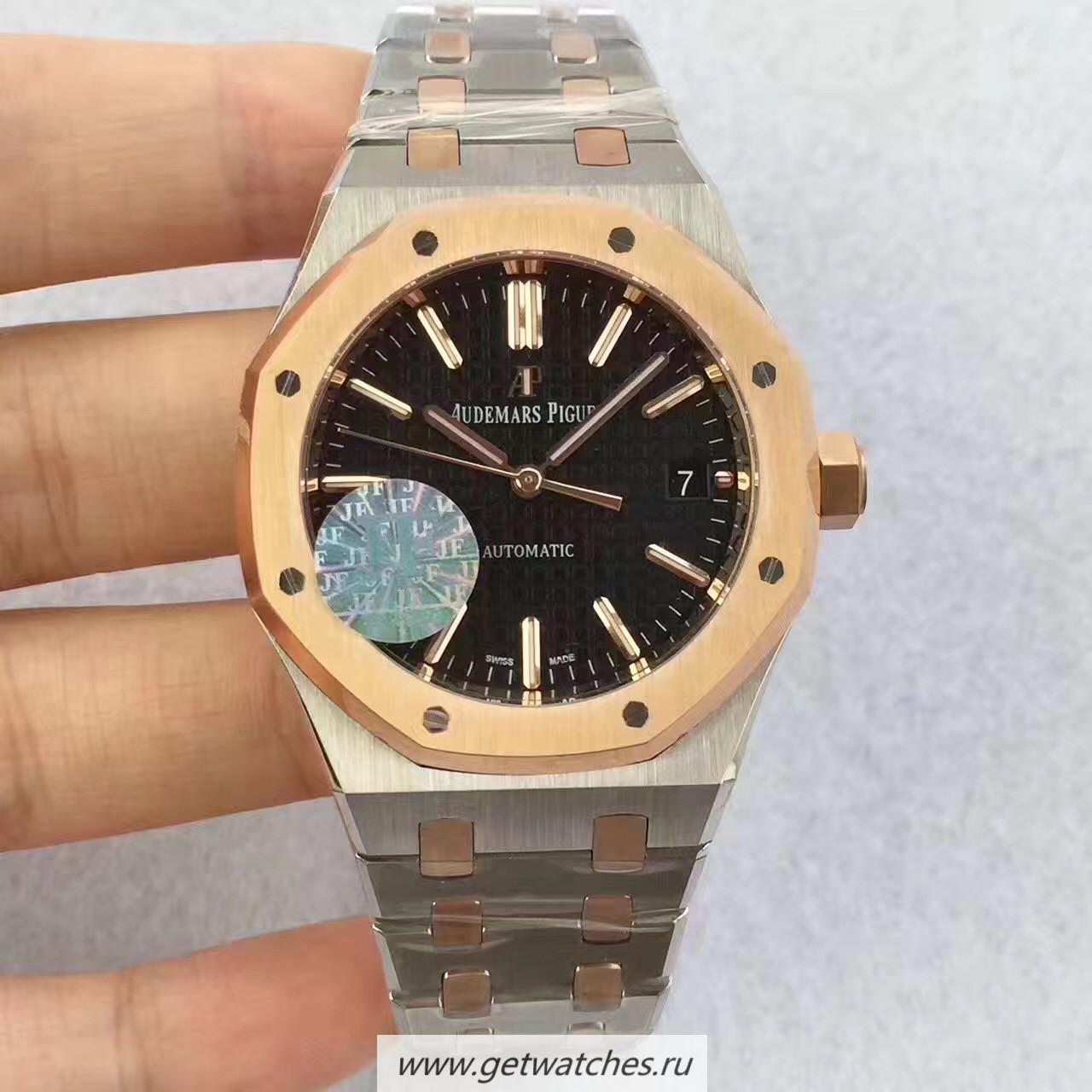 Best Price Audemars P1g*et Royal Oak 15450 JF SS & Rose Gold Black Dial 3120
