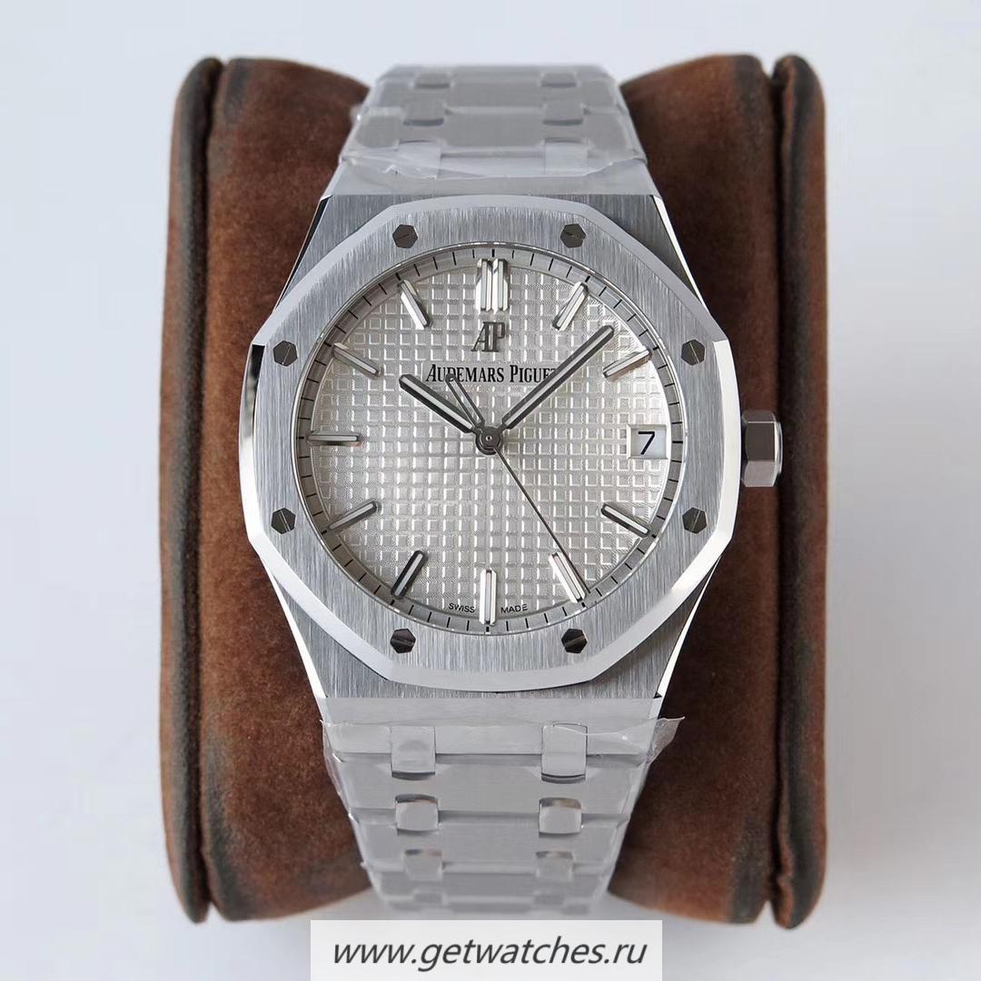Shop Audemars P1g*et Royal Oak 15500 ZF SS Silver Dial 4302