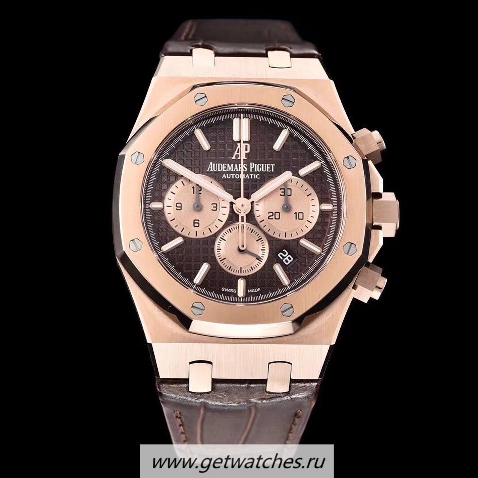 NEW Replica Audemars P1g*et Royal Oak Chrono 26331 OMF Rose Gold Chocolate Dial 7750