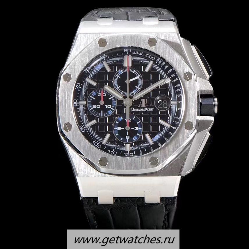 Replica Audemars P1g*et Royal Oak Offshore Chrono 26412PT JF V2 SS Black Dial 3126