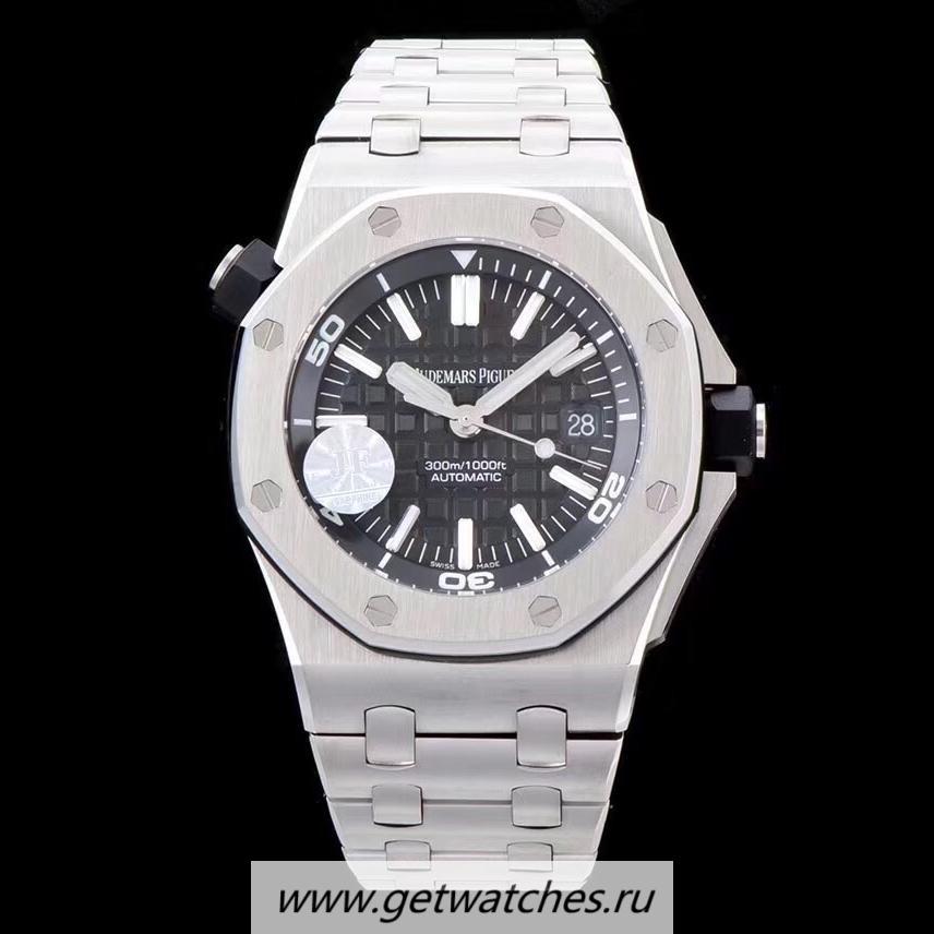 NEW Replica Audemars P1g*et Royal Oak Offshore Diver 15703 JF V9S SS Black Dial 2824