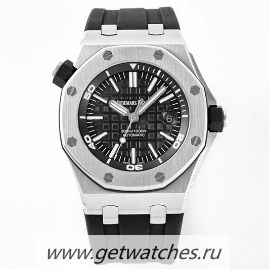 NEW Replica Audemars P1g*et Royal Oak Offshore Diver 15703 ZF SS Black Dial 2824