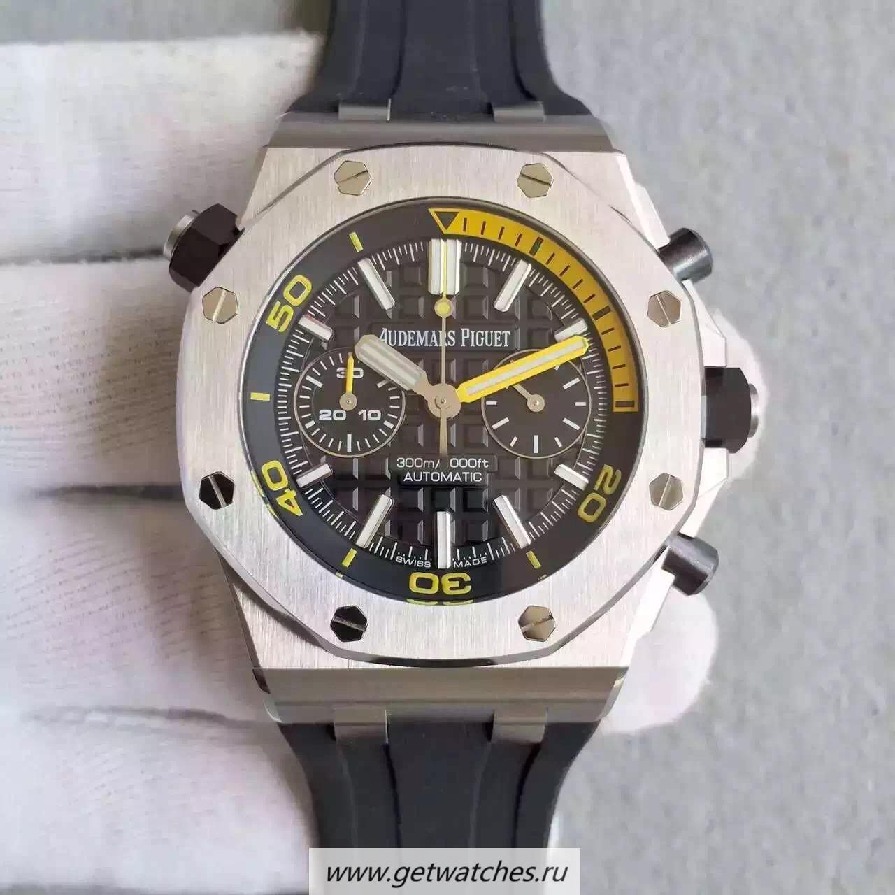 NEW Replica Audemars P1g*et Royal Oak Offshore Diver Chrono 26703ST.OO JF SS Black Dial 3124
