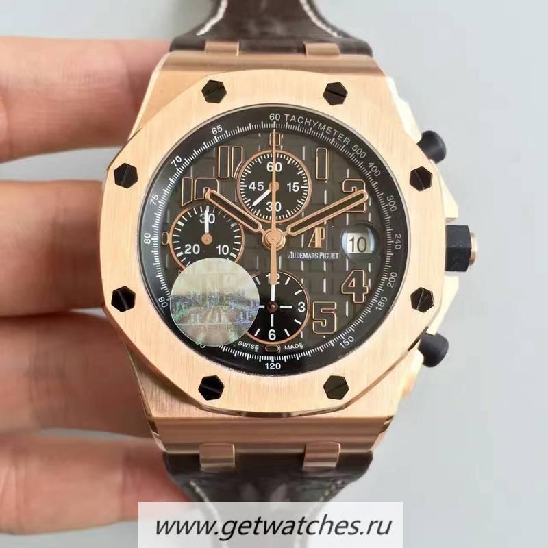 Replica Audemars P1g*et Royal Oak Offshore Don Ramon De La Cruz 26192OR.D0801CR.01 JF V5 Rose Gold Grey Dial 7750